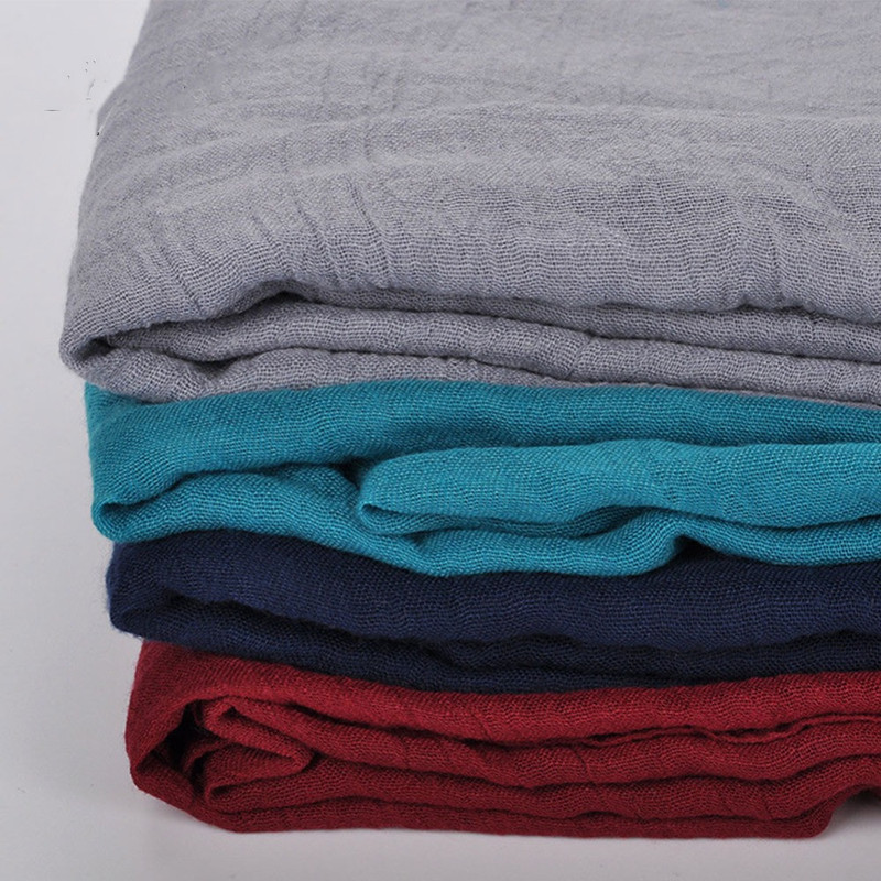 Sparsil – châles d'été doux et rétro pour femmes, couleur unie, 180x90, écharpes fines, Hijab, écharpe de plage pour vacances