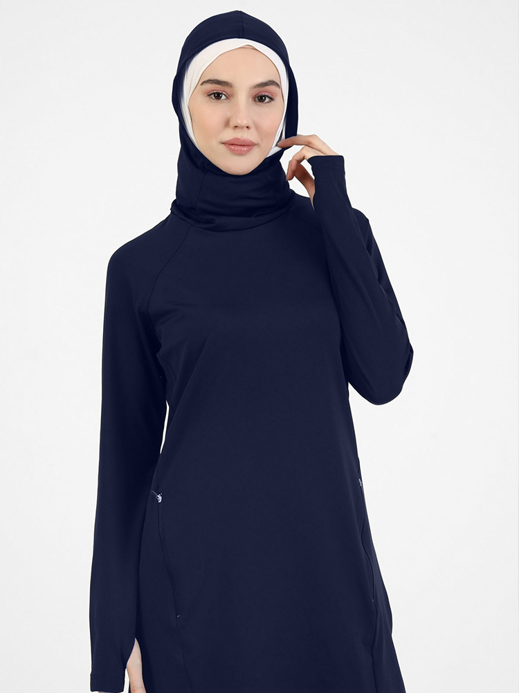 3 pièces/ensemble vêtements islamiques Burkini sport musulmans vêtements de sport femmes plaine vêtements de sport pantalons hauts