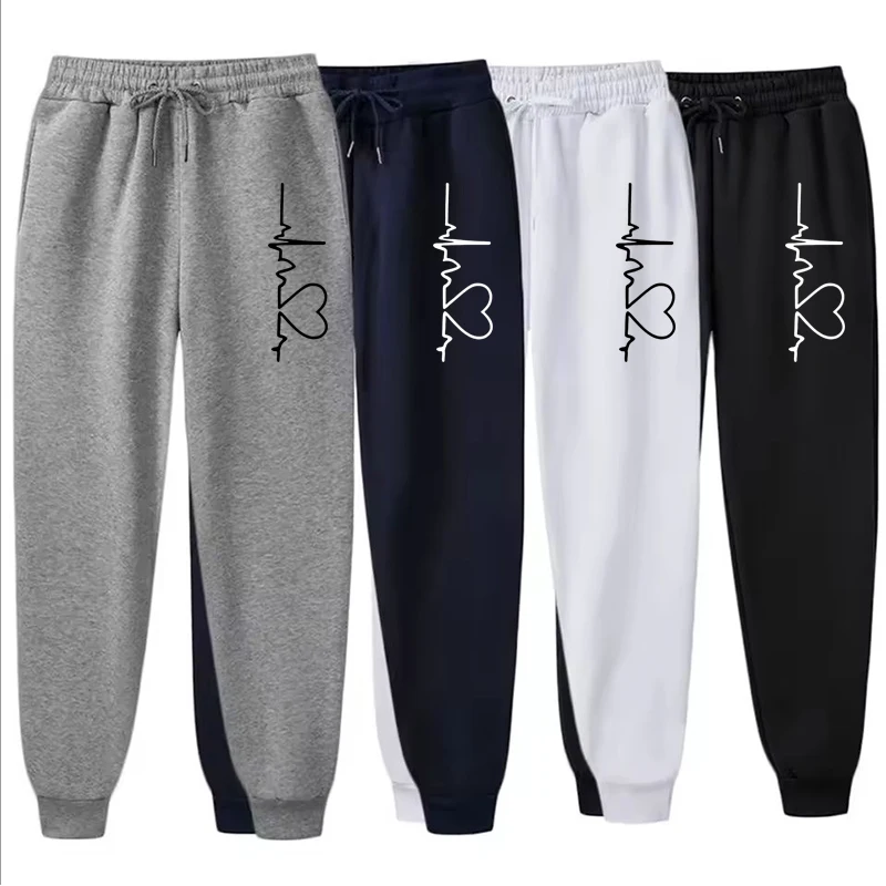 Pantalon de survêtement pour femme, quatre saisons, fitness, jogging, mode décontractée, pantalon en molleton, Harajuku, sport, streetwear