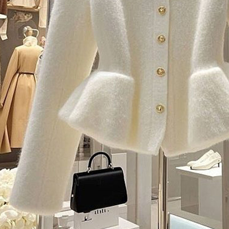 Cardigan en tricot à col rond pour femmes, pull coréen, tricots OutChester, vestes pour femmes, beige, doux, mode automne, Y-Chester