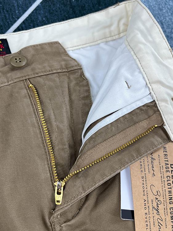 Amekaji pantalon décontracté droit conique extensible en coton lourd pour hommes américain japon rétro lavé vêtements de travail solide Chino pantalon