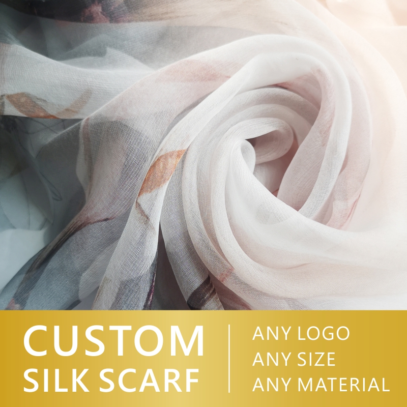 Injplanchers f personnalisé en satin sergé de mûrier, impression numérique, impression d'écran, motif, logo, châle, conception professionnelle, accessoires de déclin