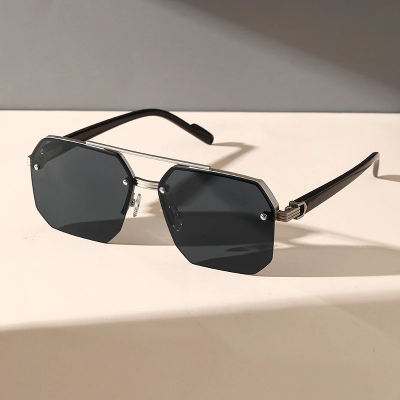 2025 mode luxe lunettes de soleil pour hommes femmes rétro extérieur UV400 nuances lunettes de soleil unisexe 8 couleurs classique demi-monture lunettes