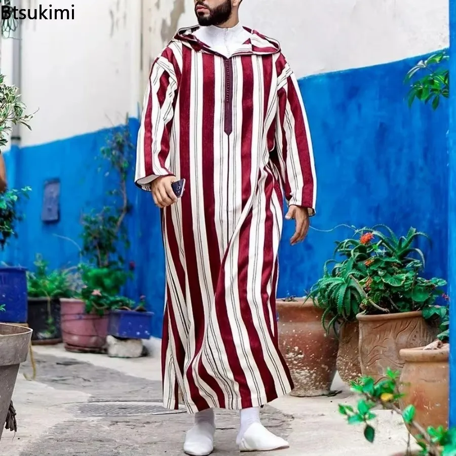 Vêtements pour hommes musulmans caftan Robes Pakistan traditionnel ethnique ample moyen-orient Thobe Kurta arabe Abaya robe turque dubaï Islam