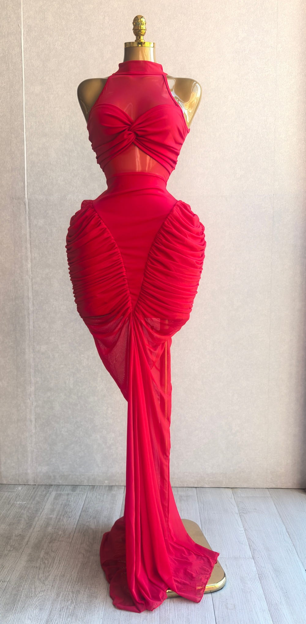 CM.YAYA Robe longue maxi smockée sans manches pour femme, avec patchwork, fronces et lacets, idéale pour les vacances, les soirées et les anniversaires - Vestidos