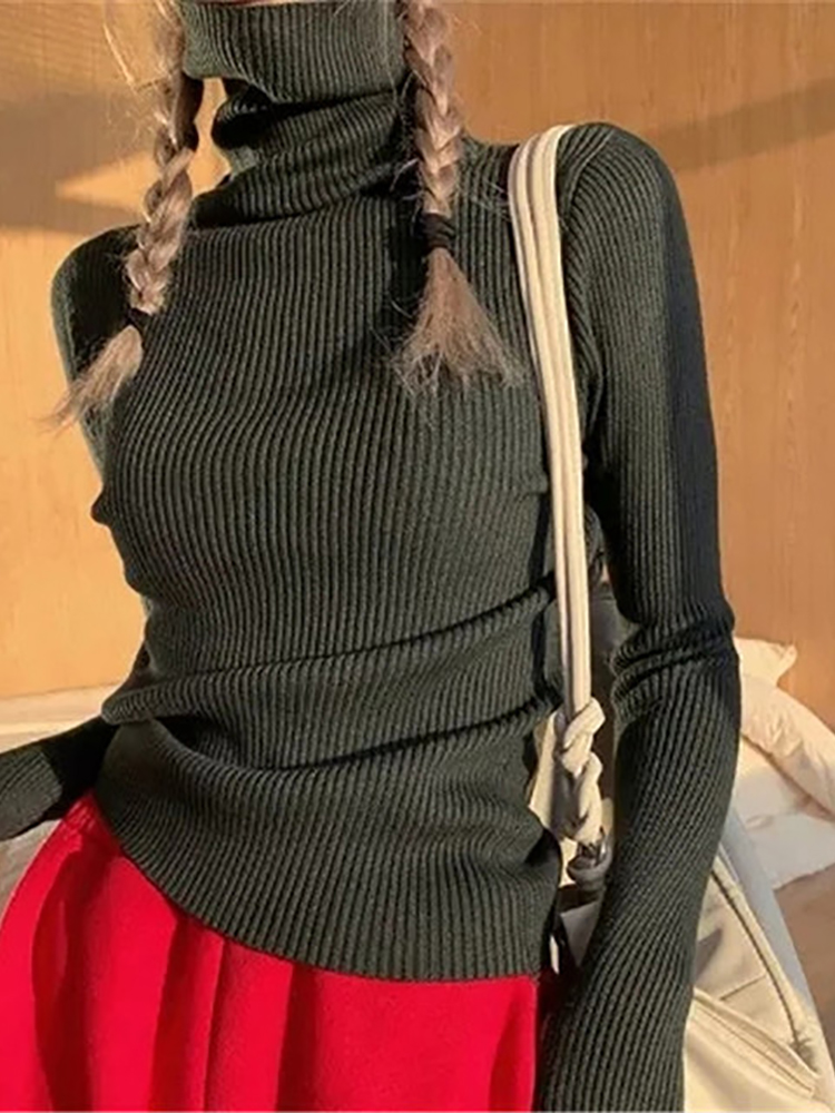 Heliar Pulls à col roulé tricotés doux pour femme, pulls en cachemire, pulls basiques doux pour femme, collection Automne Hiver 2026