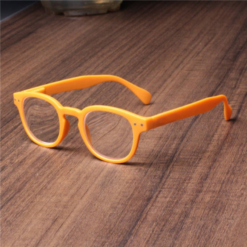 Lunettes de lecture rondes pour hommes et femmes, avec charnière à ressort, grande monture ronde, presbytie, hypermétropie