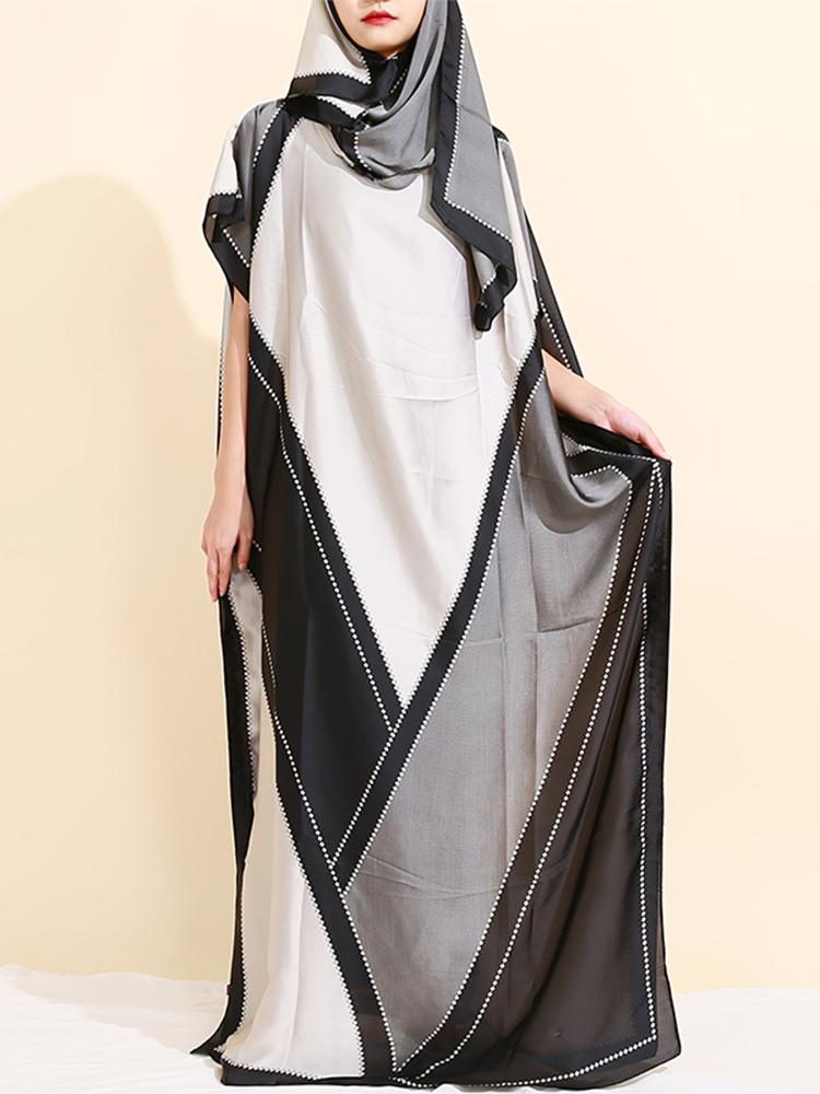 Abayas musulmanes pour femmes, en soie imprimée, douce, ample, élégante, Maxi, robes de soirée avec ceinture, Turban, nouvelle collection 2025