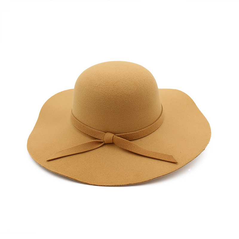Chapeaux d'hiver pour femmes, chapeau bob doux vintage à large bord en feutre de laine, chapeau fedora souple, chapeau cloche large pour femmes, chapeau d'église