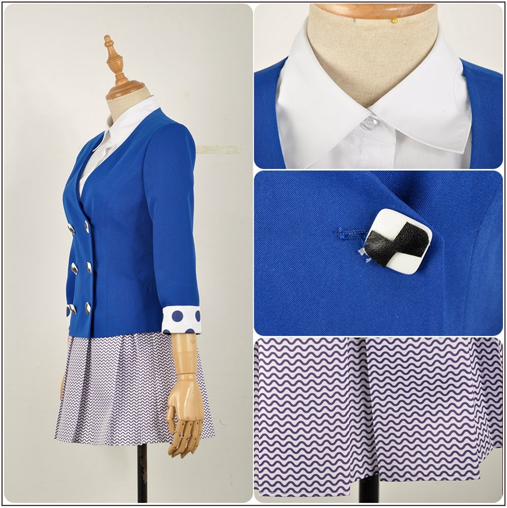 Costume de Cosplay pour femmes, The Musical Rock Musical Veronica Sawyer, robe bleue pour fête d'halloween