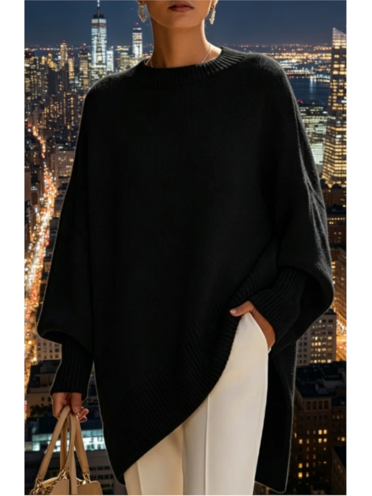 Pulls pour femmes, mode automne et hiver, col rond, pull décontracté pour tous les jours, style décontracté, couleur unie, pull confortable
