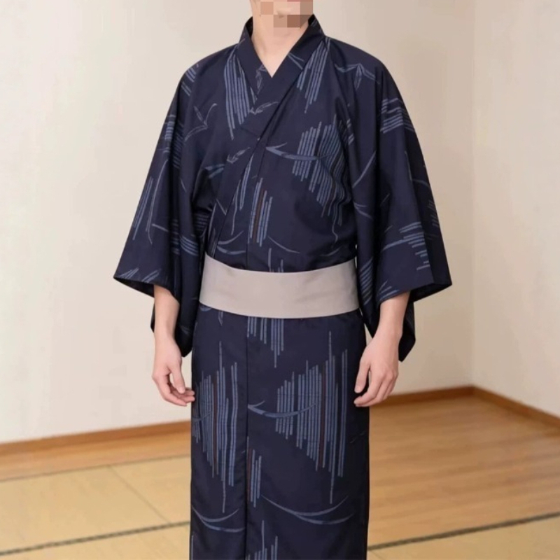 Robe kimono Yukata japonaise pour hommes, vêtements de style samouraï, adaptés aux séances en studio photo, aux jeux thématiques et aux jeux de rôle en soirée