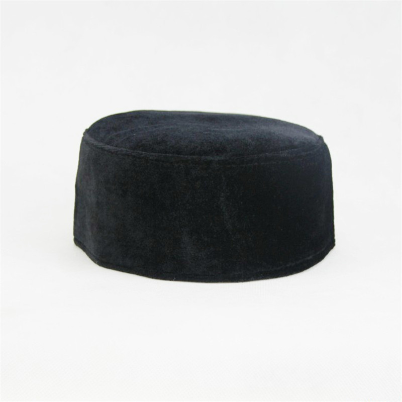 Hommes musulmans chapeau hiver chaud velours chapeaux de prière Islam hommes foulard Bonnet islamique Hijab casquettes arabe Musulman chapeaux casquette