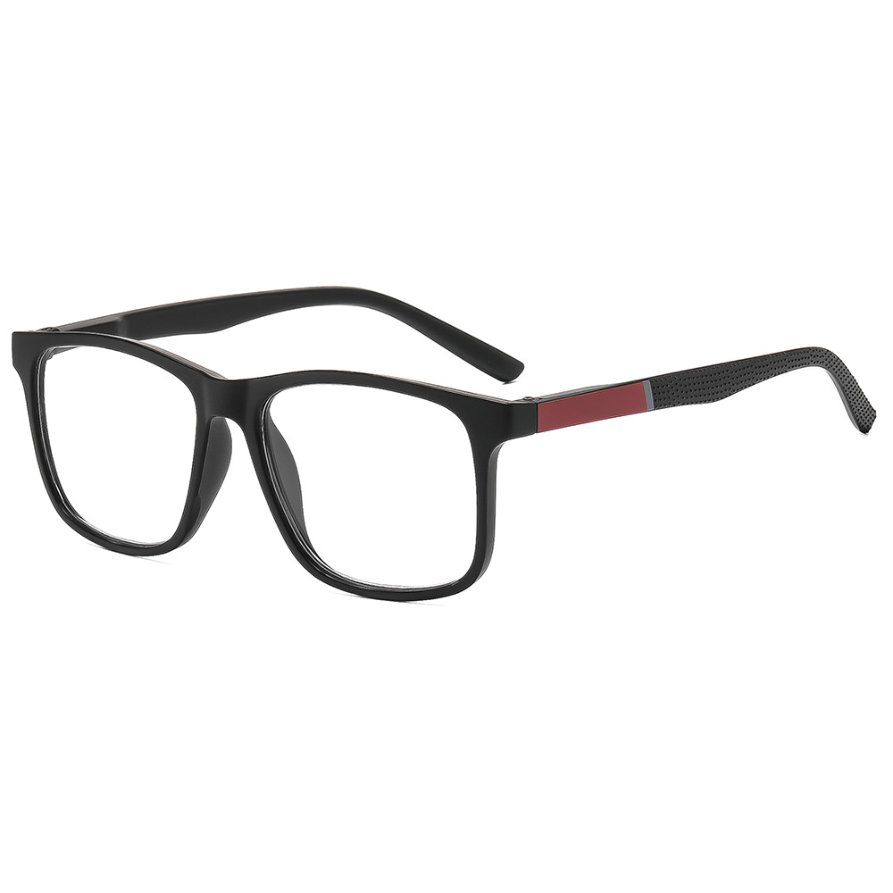 Lunettes de lecture carrées à monture large et tendance pour hommes, style professionnel pour personnes d'âge moyen et âgées, anti-lumière bleue