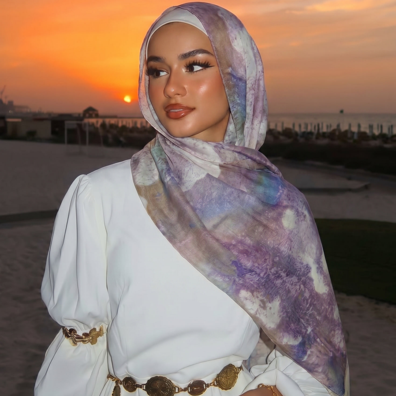 Foulard Hijab en Jersey Imprimé 2026 pour Femme Musulmane, Châle, Turban, Voile Arabe Islamique