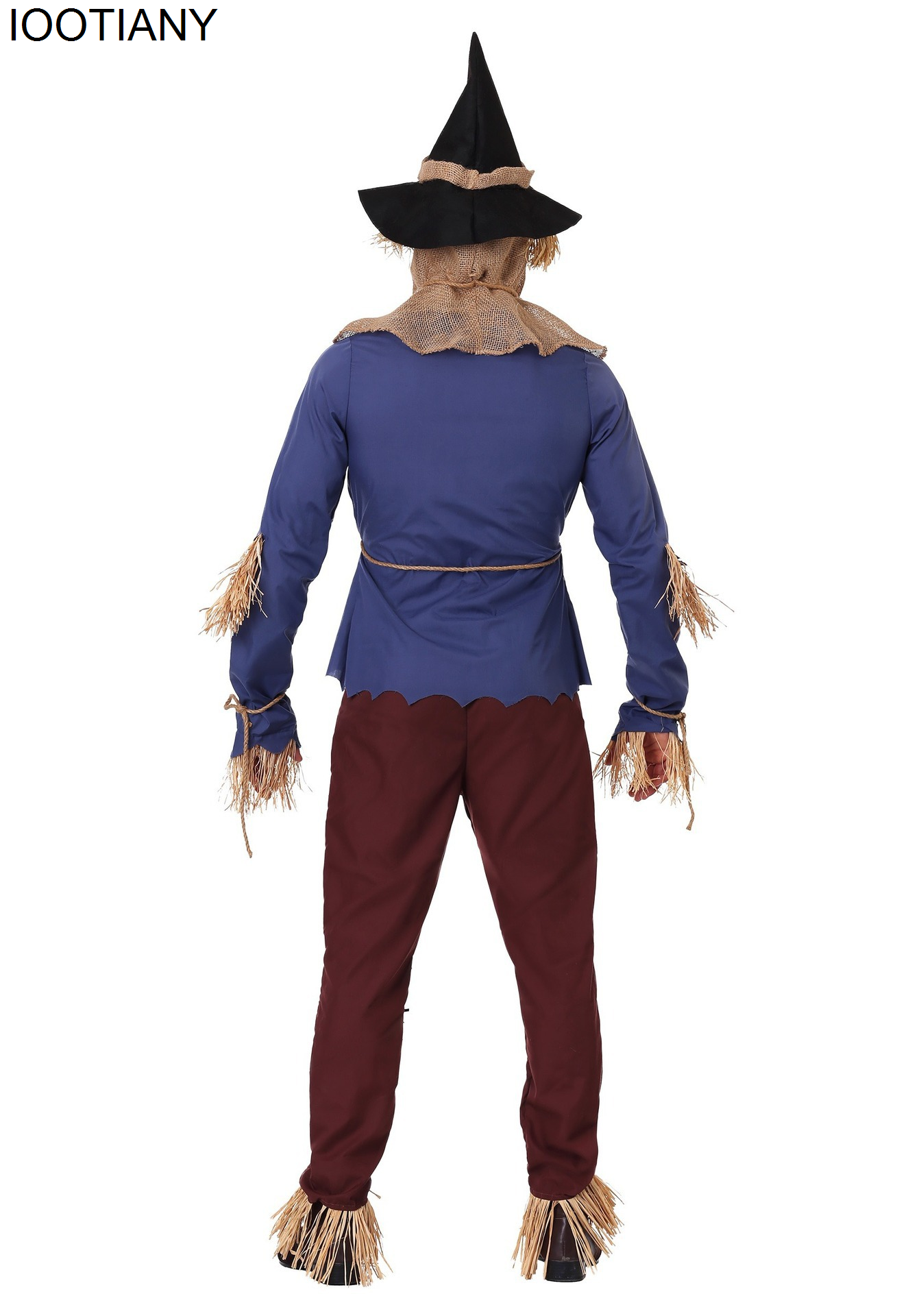 IOOTIANY unisexe livre semaine tenue de jeu de rôle carnaval assistant épouvantail Costume Cosplay déguisement robe de soirée