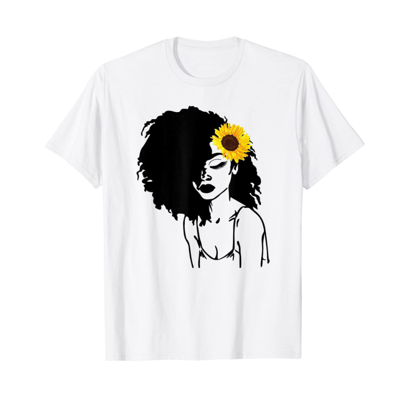 T-shirt à manches courtes pour femmes, haut noir imprimé tendance, t-shirts graphiques, vêtements esthétiques en tissu de fibre de polyester