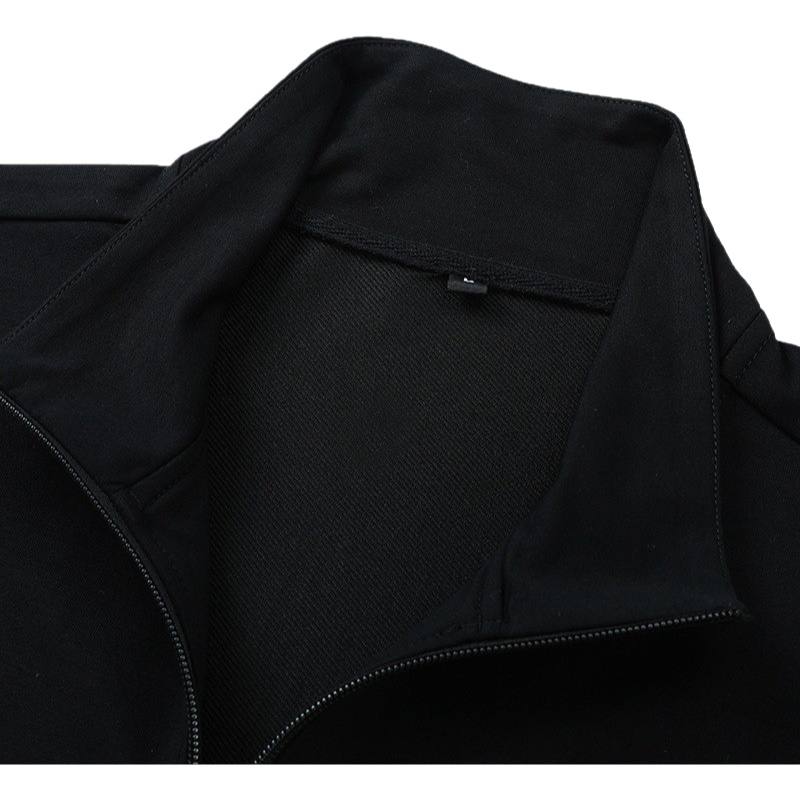 Ensemble de vêtements de sport pour homme, printemps automne, sweat-shirt à col montant fin, pantalon de course, veste légère, costume décontracté tendance en polyester