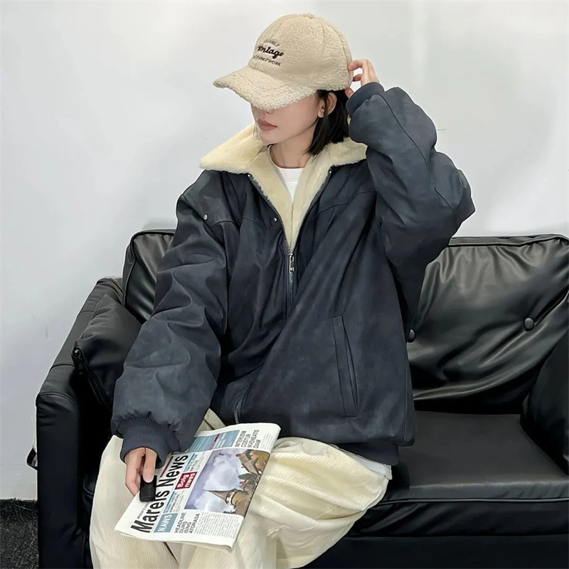 Vêtements d'extérieur pour hommes, nouvelle collection hiver 2026, style unisexe, design élégant et chaud, veste en coton tendance, manteau à la mode