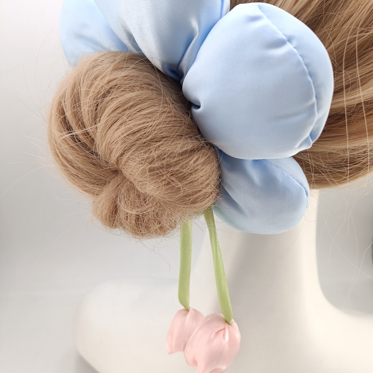 Glands doux tulipe cheveux corde tissu nœud papillon fleur anneau de cheveux accessoires de cheveux coiffure élastique bandeau de cheveux femmes