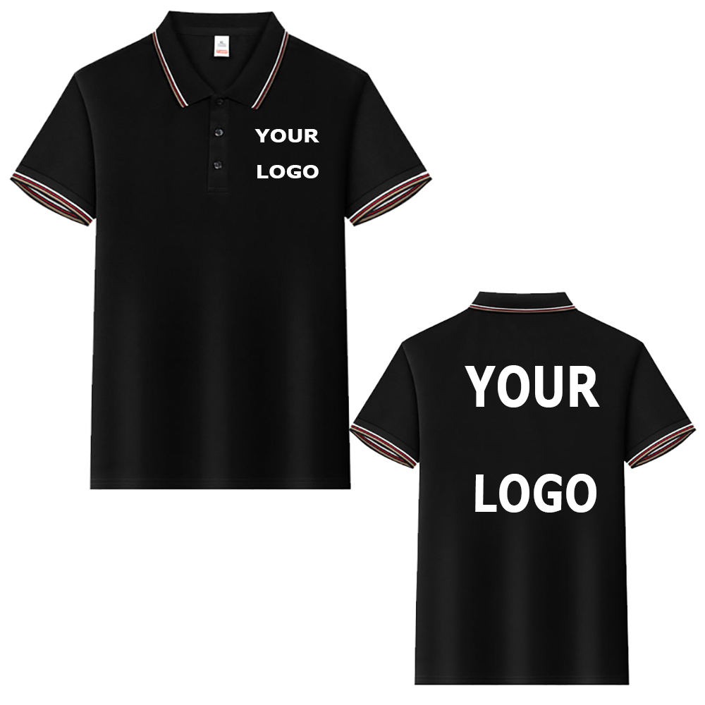 Chemises polo personnalisées de grande taille S-7XL pour hommes, design DIY, uniforme d'équipe, manches courtes, publicité d'équipe, haut commémoratif