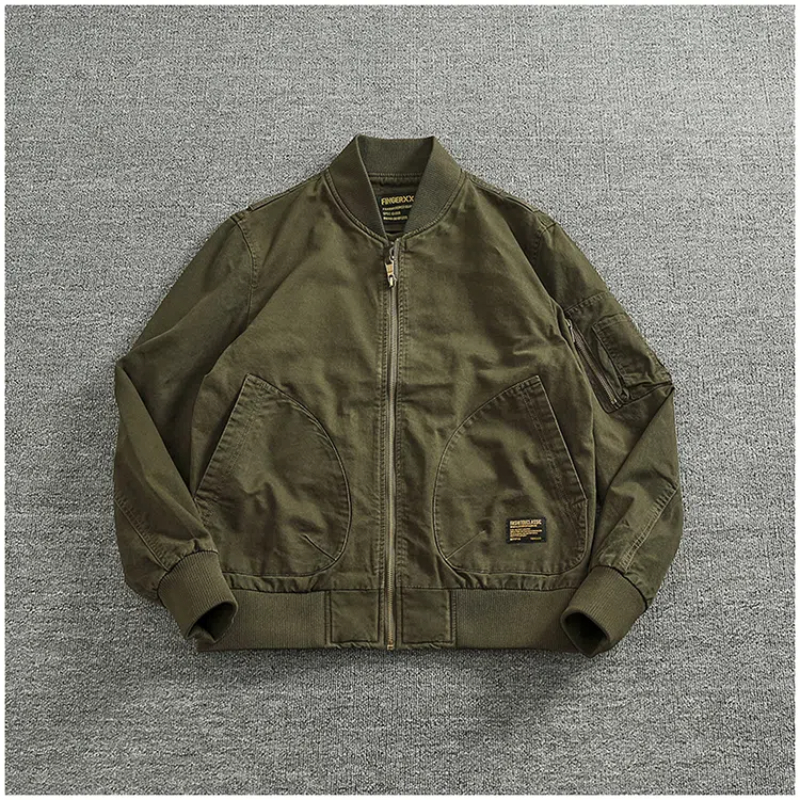 Veste de vol tissée vintage pour hommes, haut décontracté, opérabilité UR, marque de mode, classique
