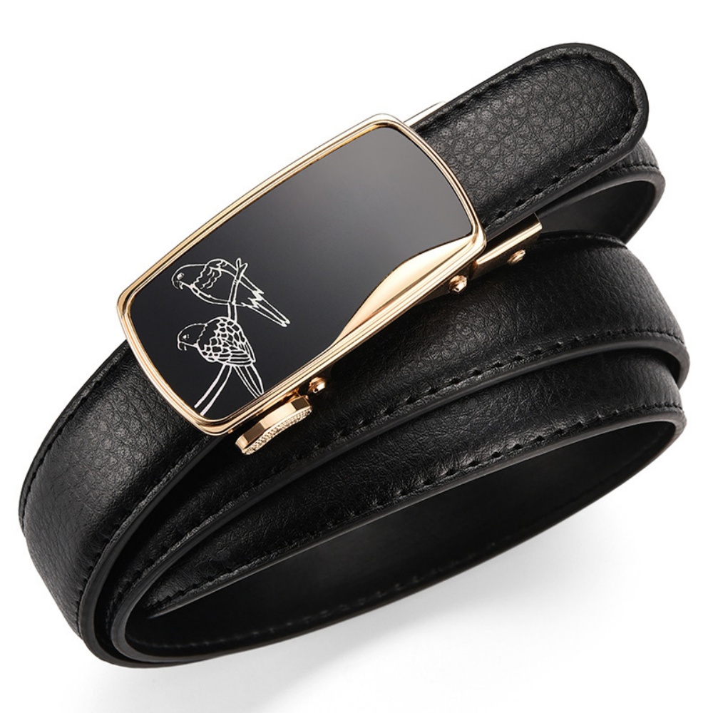 Ceinture noire de haute qualité avec boucle automatique pour femme, largeur 2,3 cm, ceinture de travail décontractée pour femme, boucle en forme de cœur, ceinture pour pantalon femme