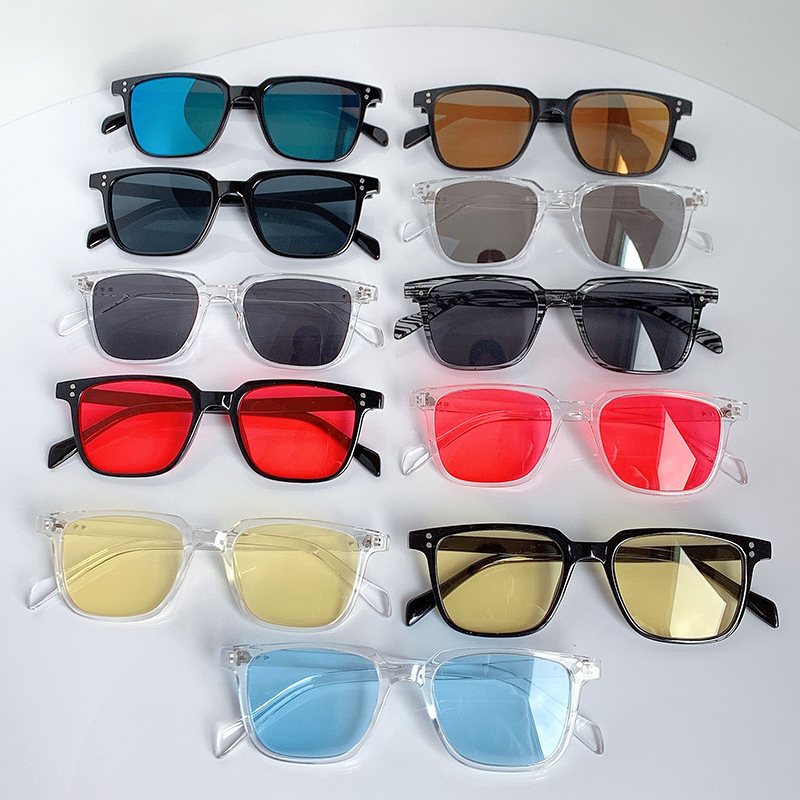 Lunettes de soleil carrées vintage de luxe pour hommes et femmes, lunettes de soleil de marque de créateur, haute qualité, UV400, classiques, pour la conduite, les voyages, le camping, la plage