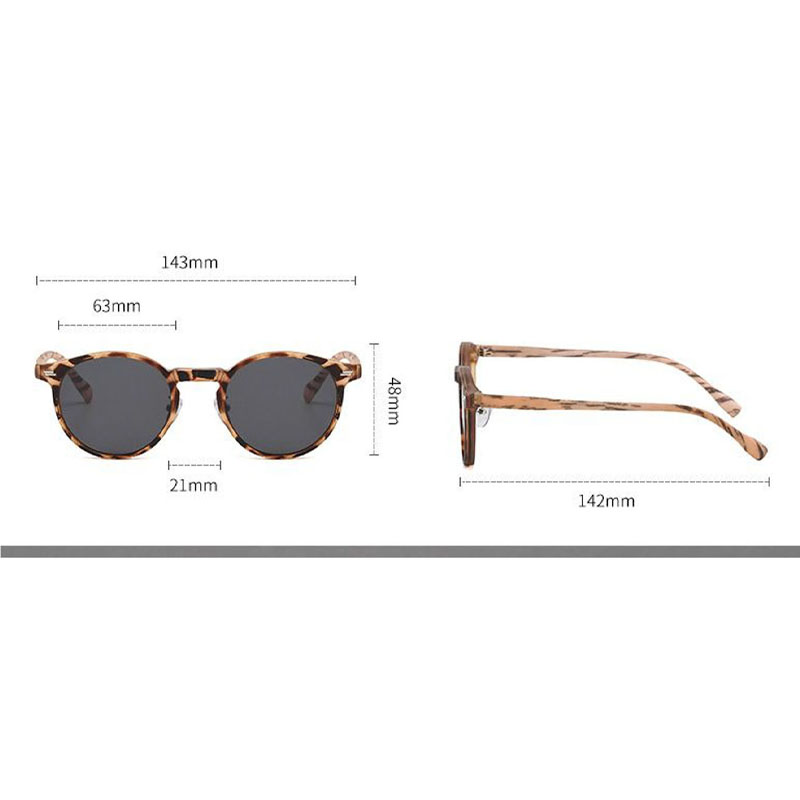 Lunettes de soleil rondes vintage pour hommes et femmes, lunettes de soleil circulaires Hiphelicopter, lunettes de soleil à la mode pour la conduite, le sport, le cyclisme en plein air avec lunettes