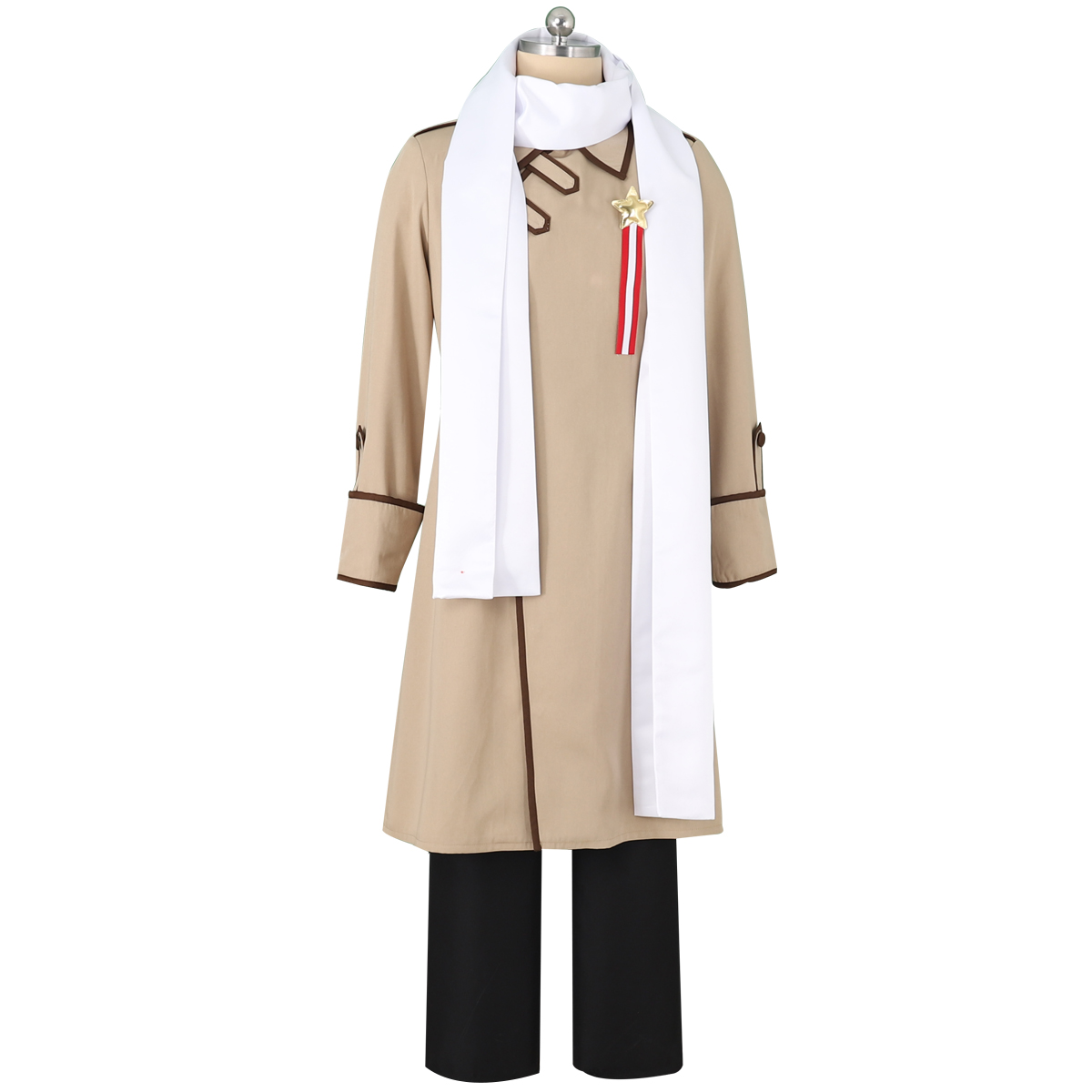 Costume d'anime pour hommes, Costume de Cosplay Hetalia, Ivan Braginsky, uniforme de l'armée russe, écharpe, tenue de noël, Halloween