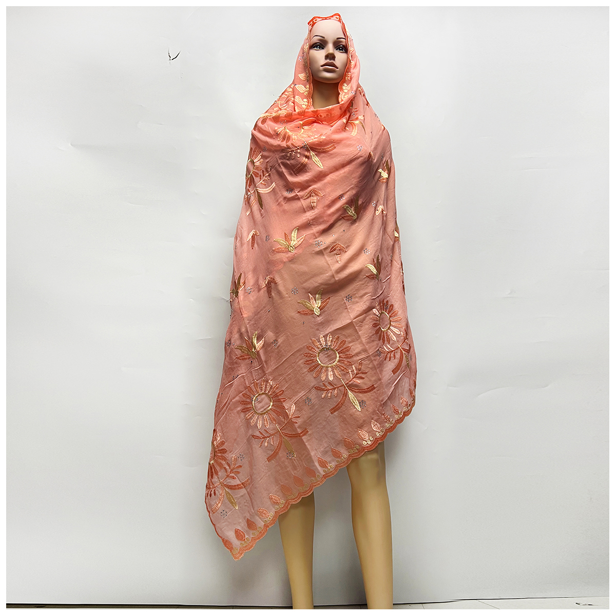 Écharpe musulmane 2024 coton pour femmes africaines, hijab de Dubaï, offre spéciale à durée limitée, vente en gros, 100%