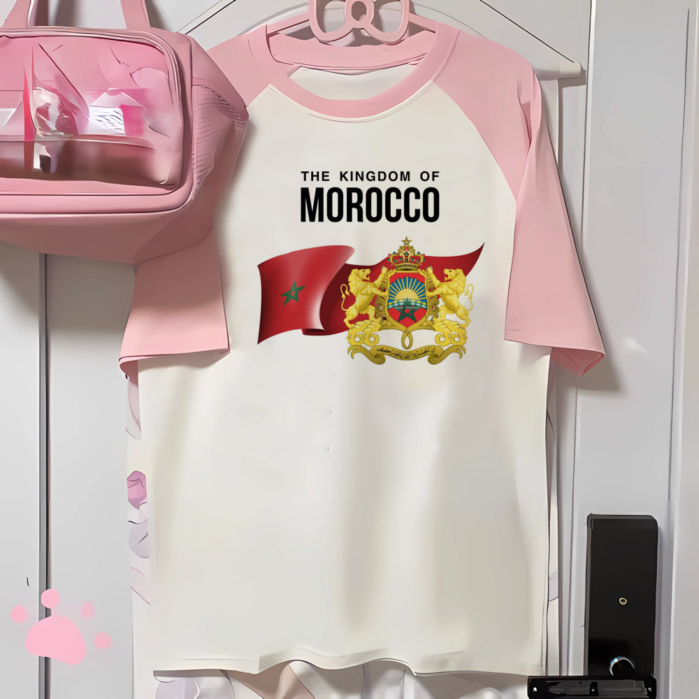 T-shirt pour Femme à Motifs Marocains, Vêtement Confortable, de Styliste Japonais, 600