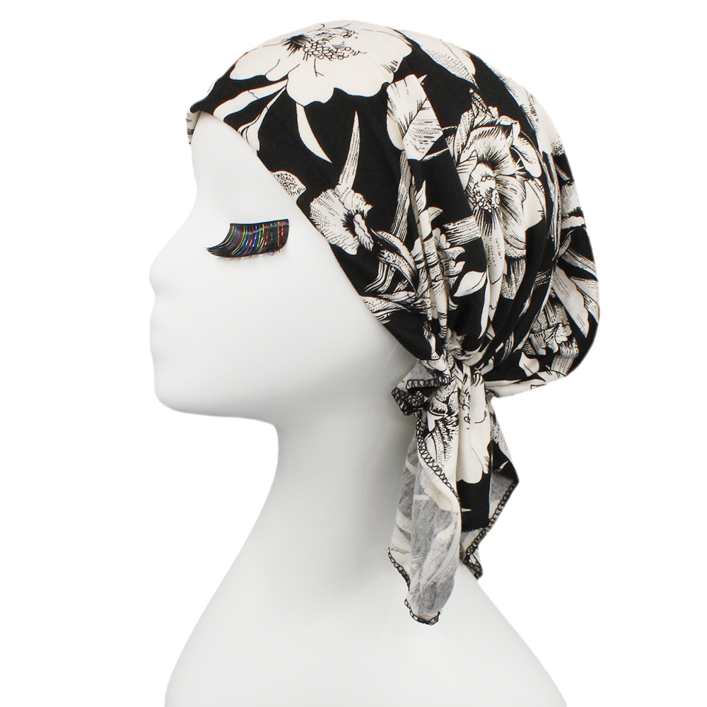 Turban de chimio pour femmes, bonnet pour filles, Skullies, design classique, tête ronde, perte de cheveux, casquette, vêtements de sauna, femme rurale, HAT234
