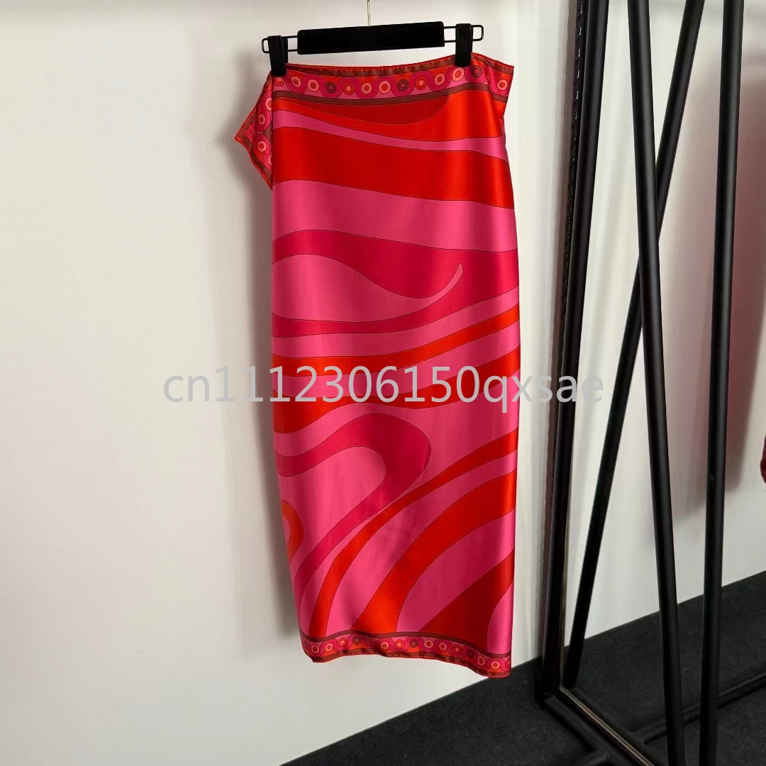 Maillots de bain de luxe pour femmes avec foulard rouge et logo signature, ensemble bikini sexy de marque de créateur, tenue de plage