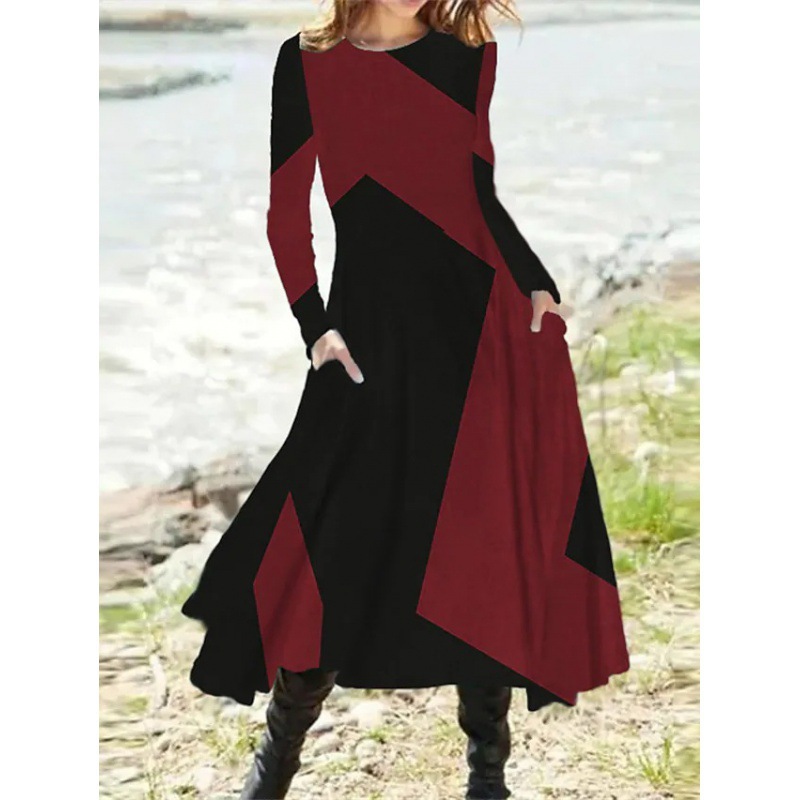 Robes pour femmes 2026 – Style ethnique décontracté, mode rétro, automne-hiver, manches longues, robes amples, vêtements pour femmes, vestidos