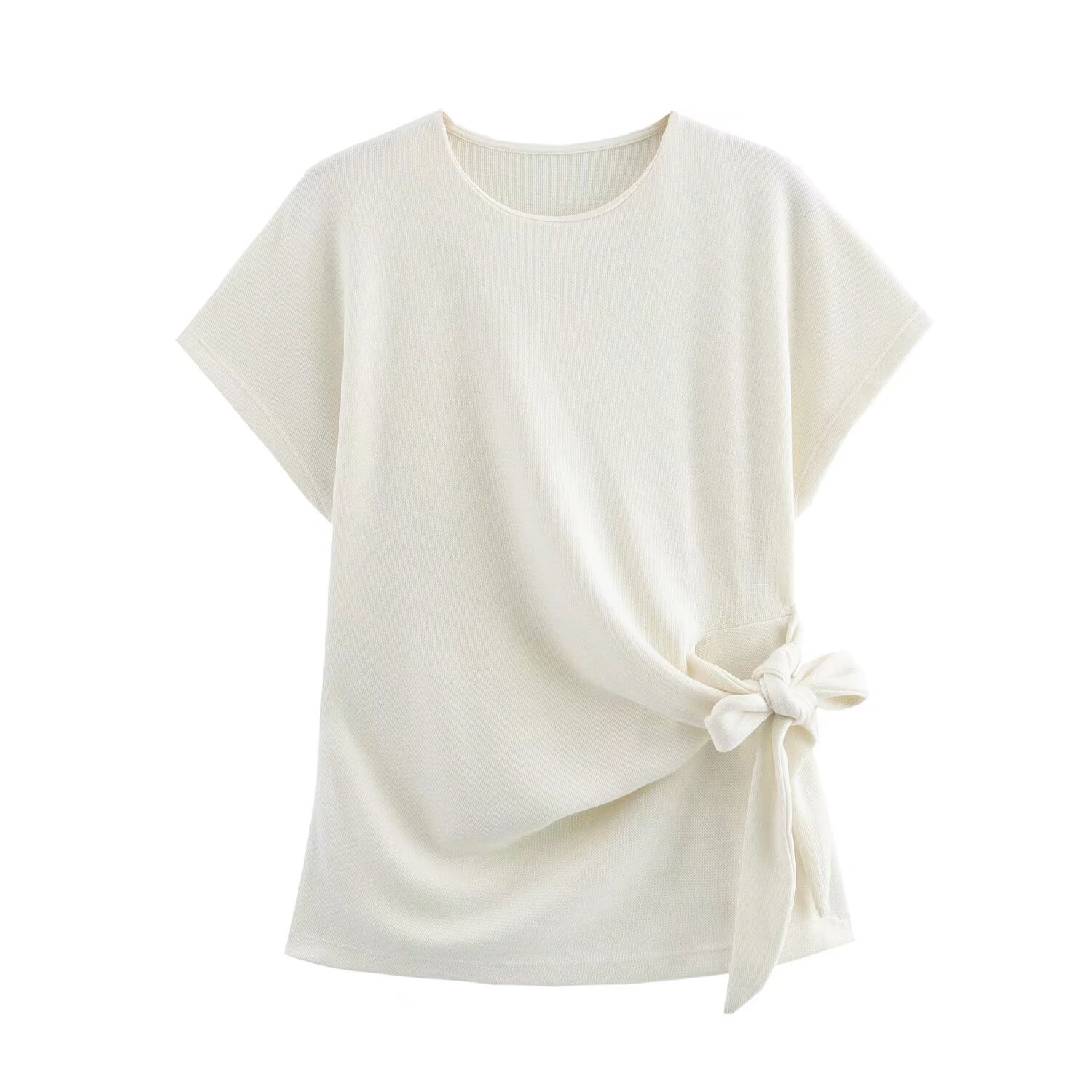 Haut doux à manches courtes pour femme, style européen et américain, mode trempée, taille haute élastique, jupe mi-longue, nouveau