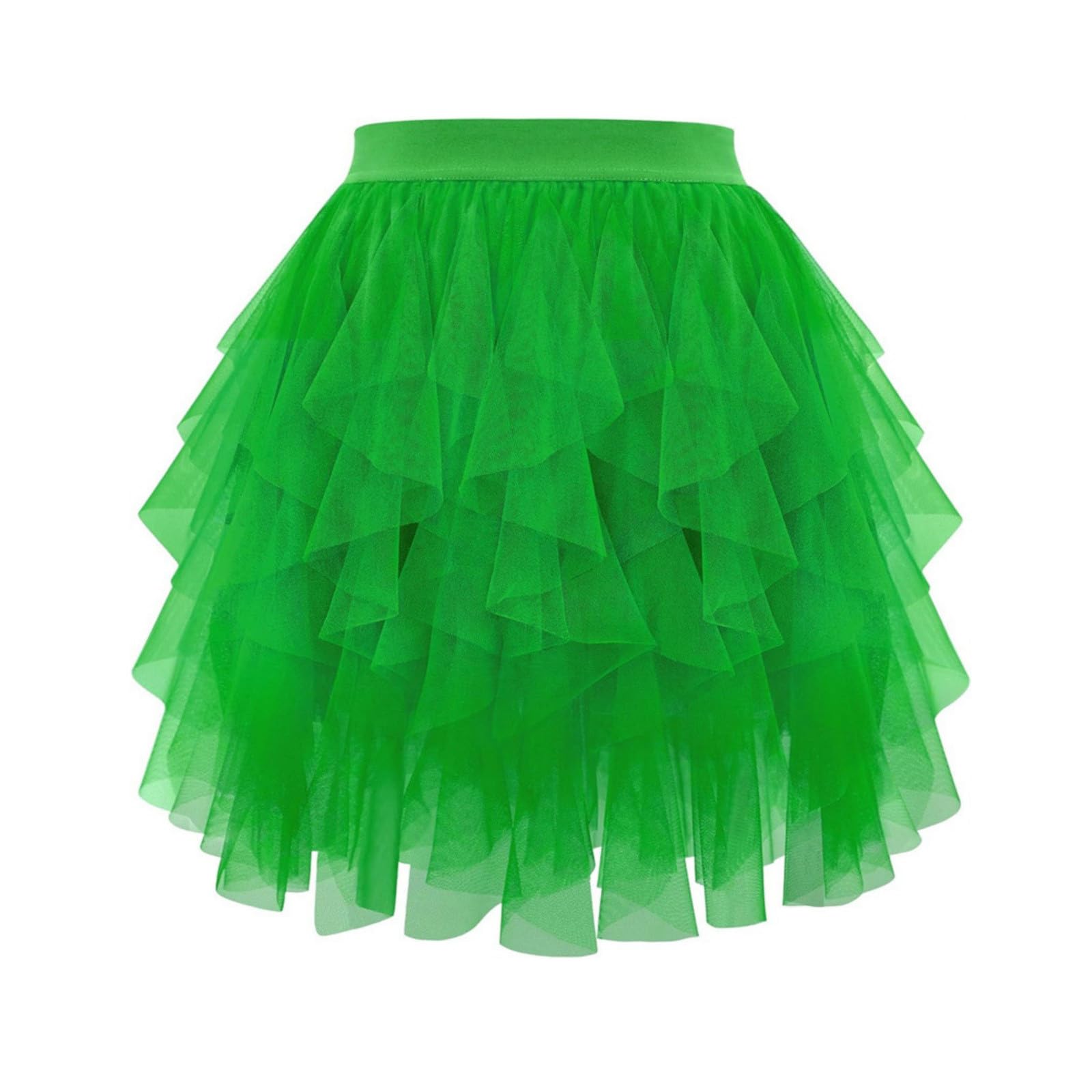 Jupe Tutu en Tulle pour femmes, couleur unie, taille haute, en maille, ligne a, jupe bouffante, jupe gâteau mignonne, demi-jupe de boule de Ballet mignonne