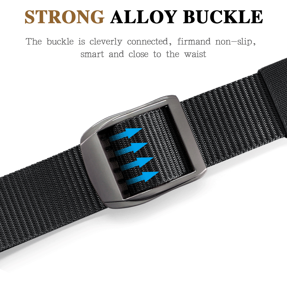Ceinture en Nylon Respirant pour Homme et Femme, Tissu Militaire, en Toile, Sangle Environnementale