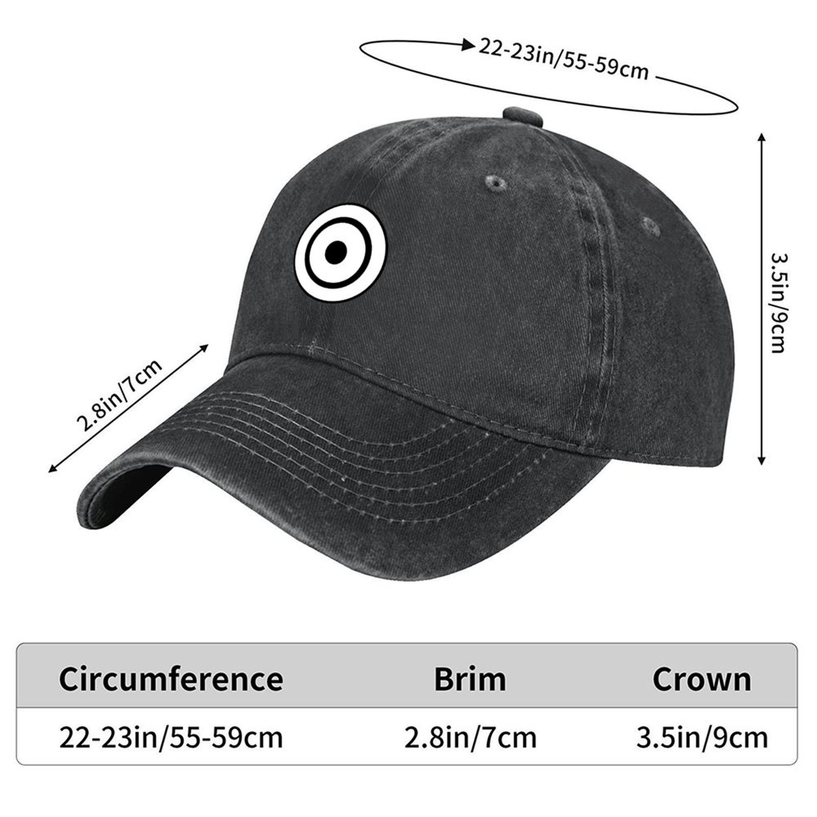 Casquette de Baseball Bullseye, icône de plage, pour hommes et femmes