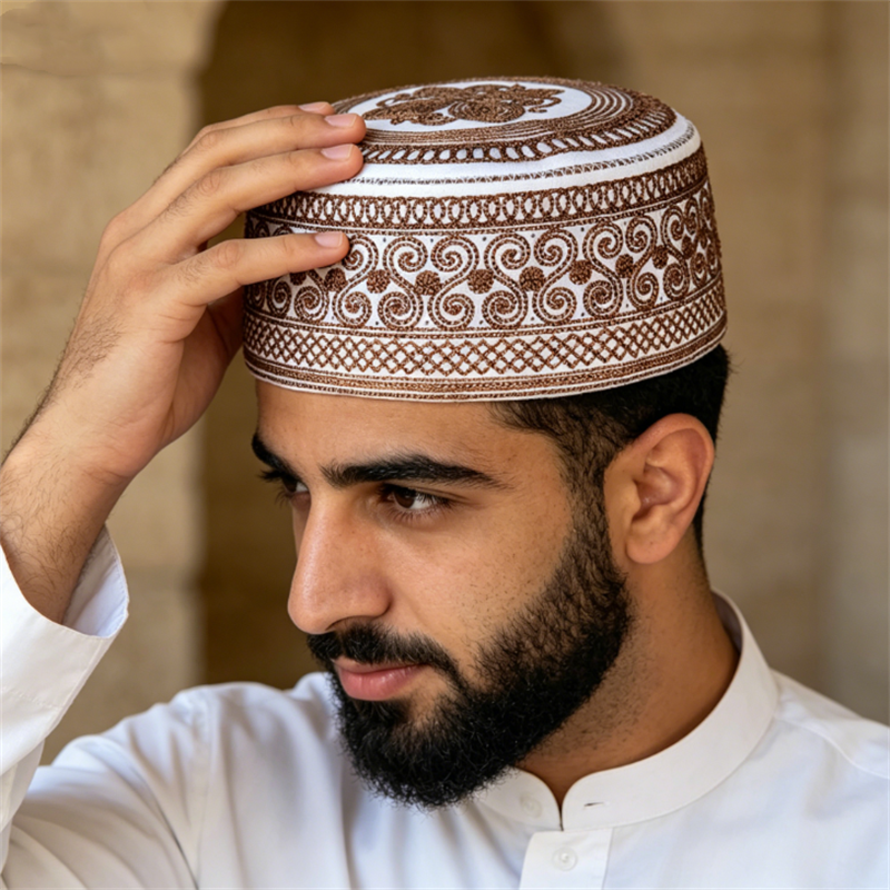 Chapeaux de prière pour hommes musulmans, broderie en coton, Islam, Ramadan, Kippa juive, chapeau homme, Moyen-Orient, arabe, musulman, turban, Arabie Saoudite, Émirats arabes unis, casquette