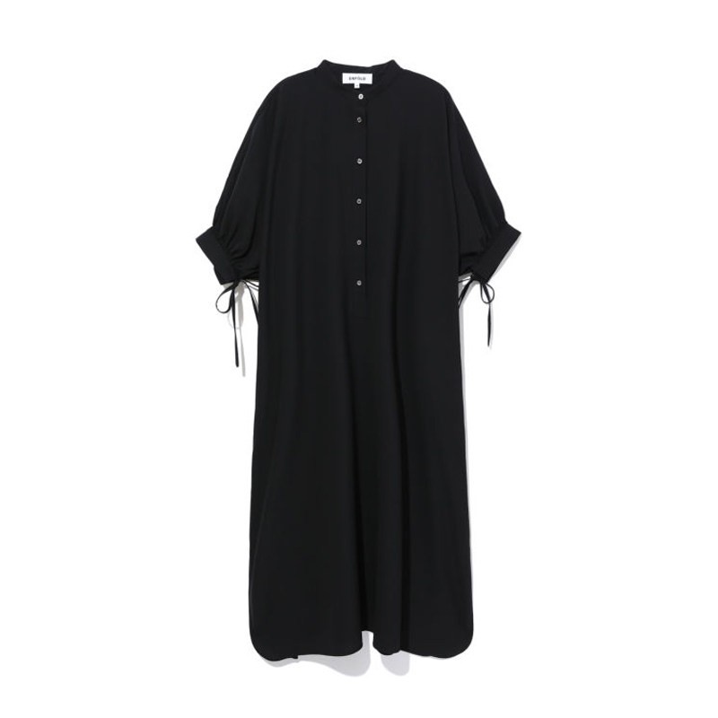 Robe en soie lourde noire, Robe en soie de mûrier, Robe longue pour femme, Nouvelle collection été