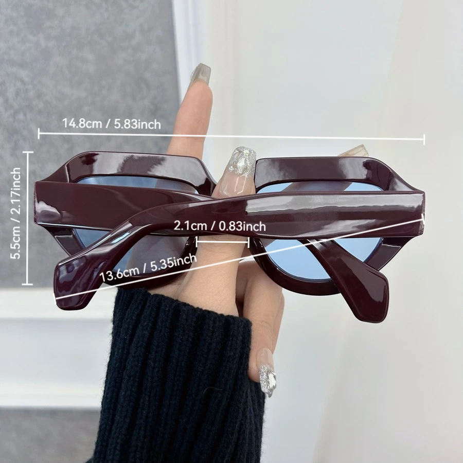 Lunettes de soleil carrées rondes rétro classiques pour femmes et hommes, lunettes de soleil de luxe Vintage unisexes, lunettes de personnalité