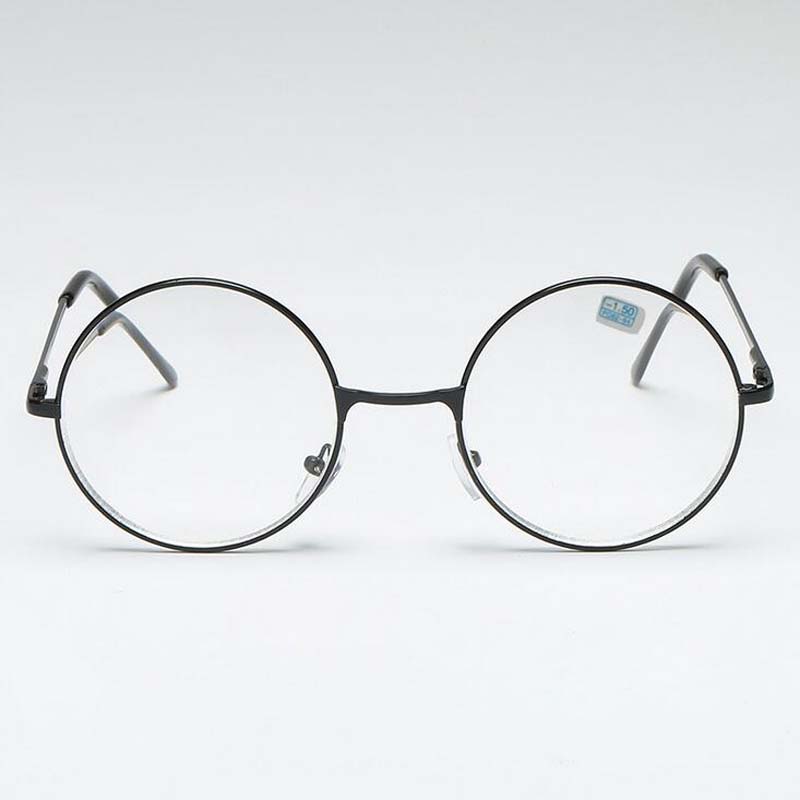 Lunettes rondes femme hommes lunettes rétro myopie optique montures métalliques lentille claire noir argent or lunettes-1.0 -1.5 -2.0 à-4.0