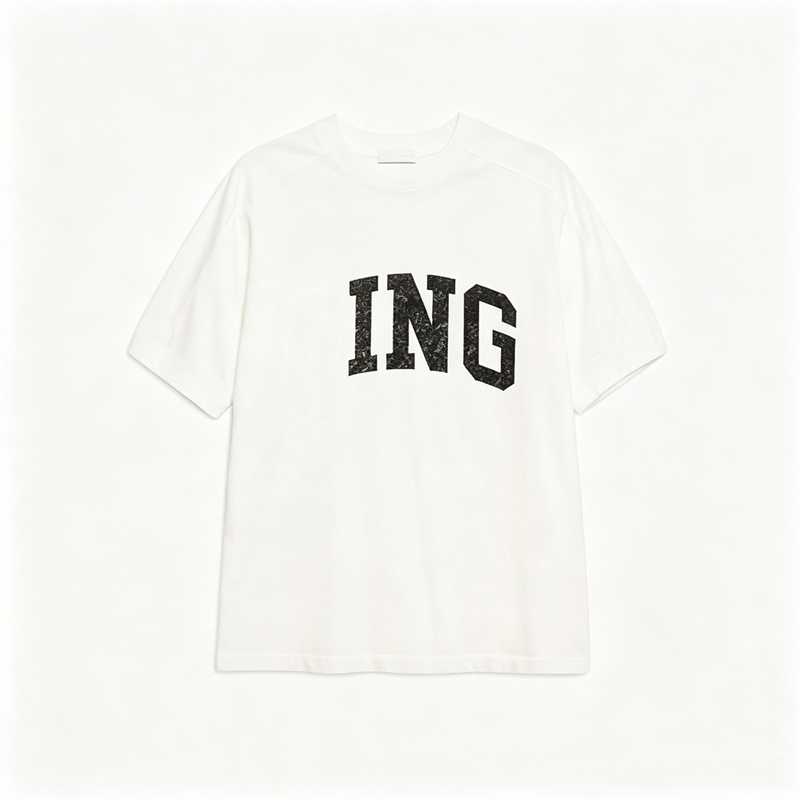 T-shirt d'été pour femme, imprimé lettres, blanc, marque tendance, haute qualité, style streetwear nord-américain, vêtements féminins