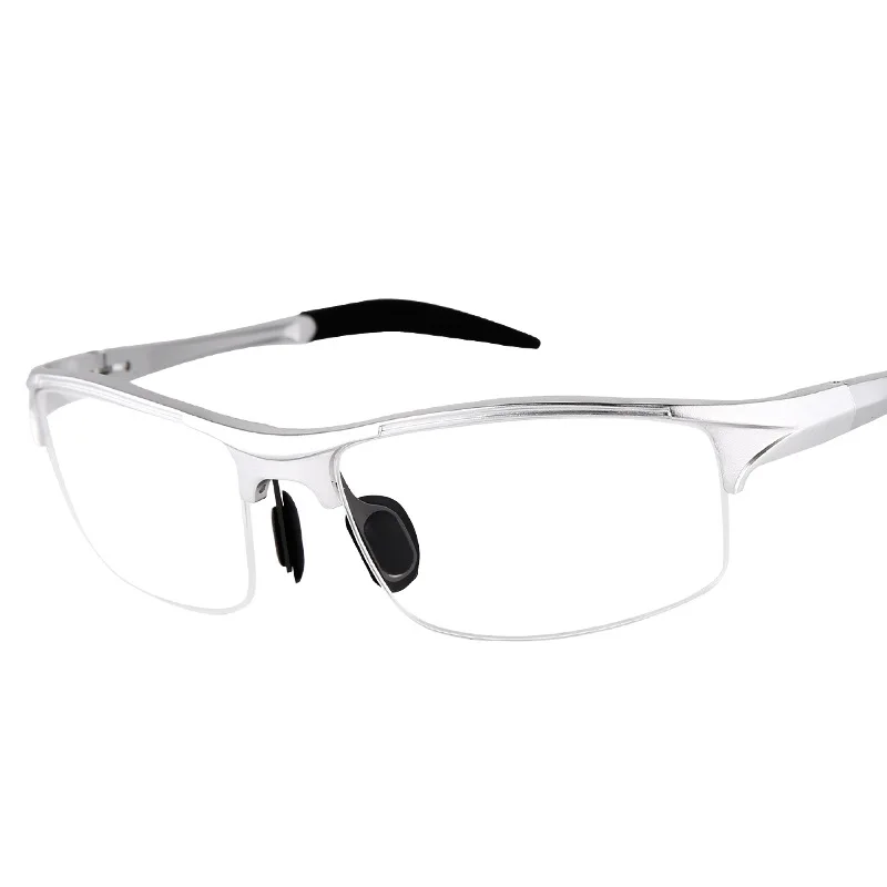 Lunettes à monture en aluminium et magnésium pour hommes, lunettes transparentes, lunettes résistantes pour hommes, lunettes pour contrevenants, lunettes rétro, haute qualité