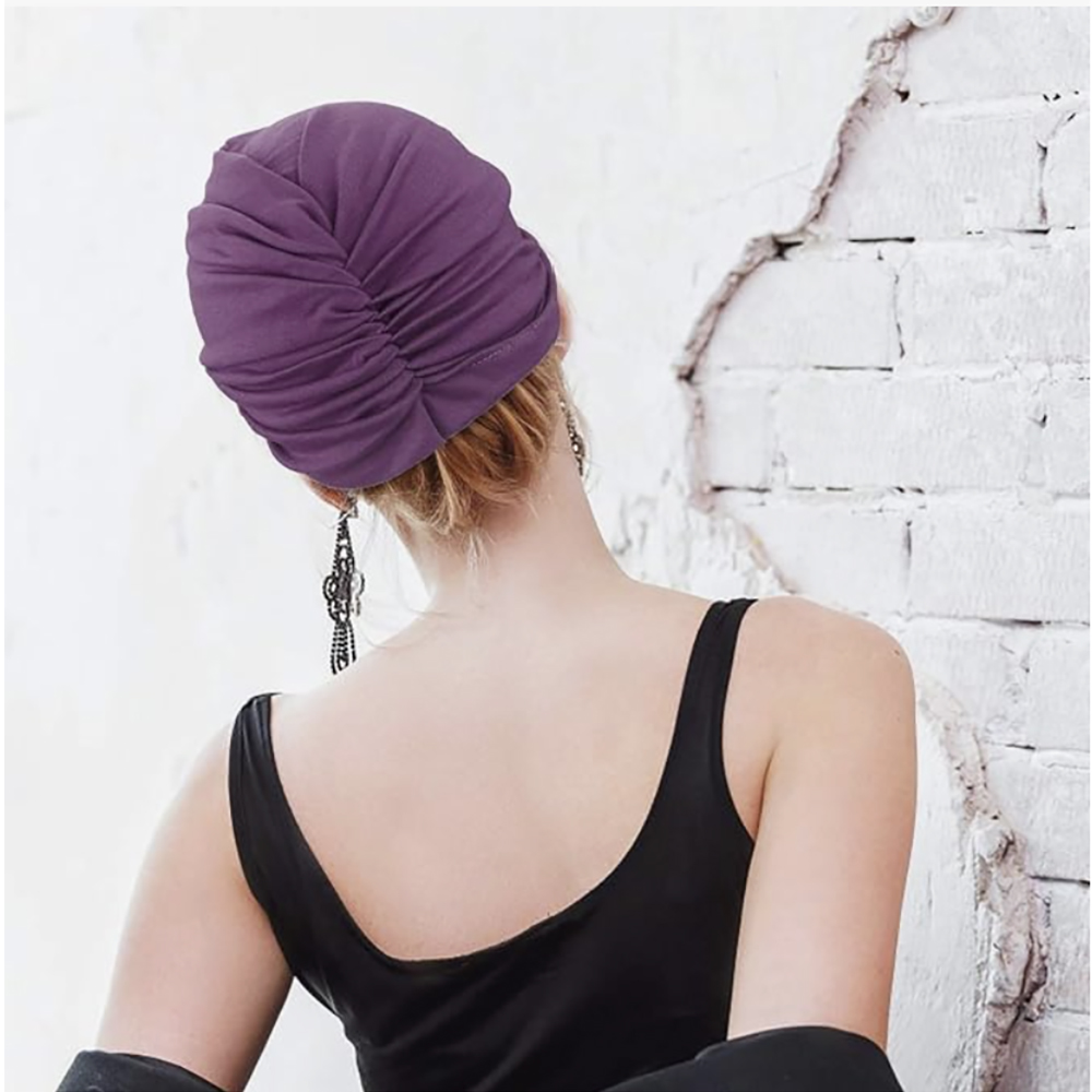 Couvre-chef noués pour femmes, Turban africain, bonnet pré-noué, couvre-cheveux