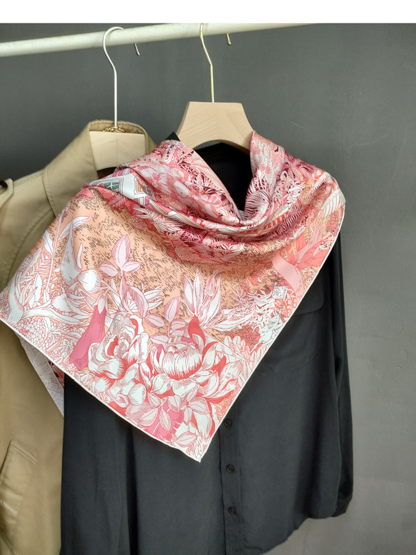Foulard d'été en soie 90CM, Bandanas en sergé, ourlets de luxe de styliste, châles à roulettes, accessoires de tête, cheveux, cou, décoration, cadeau de noël