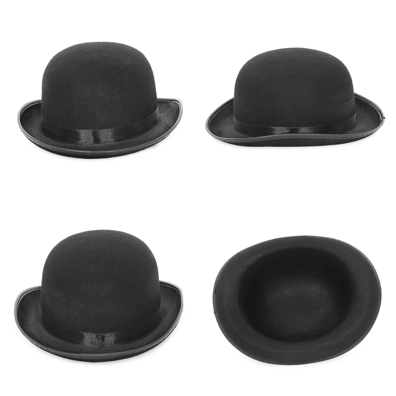 Halloween hommes femmes magicien chapeaux casquette Gentleman Jazz chapeau haut-de-forme noir rouge fête melon chapeau