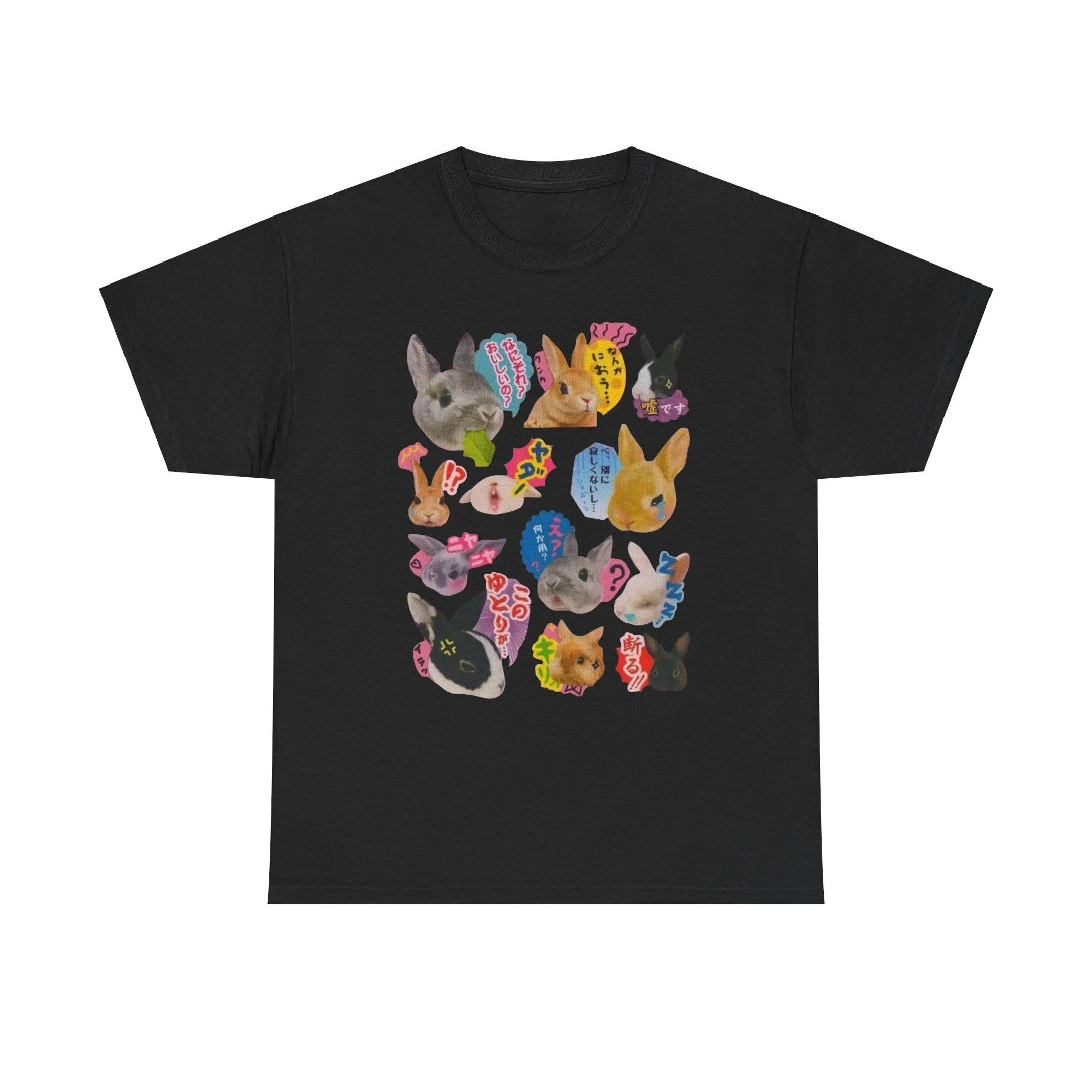 Lapin 90s Harajuku chemise japonais lapin 90s graphique T-Shirt à la mode Y2K Vintage T-Shirt Kawaii lapin Y2K TShirt Coquette haut