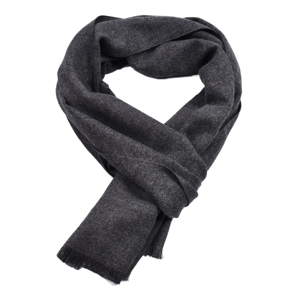 Écharpe en cachemire de couleur unie hiver chaud foulard Pashmina marine noir châle écharpe pour hommes décontracté affaires foulards Echarpe enveloppes